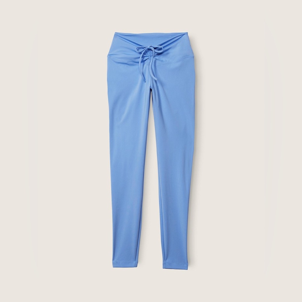 VS PINK || Adjustable High Waist Ruched Leggings in Cornflower Blue - SZ XS